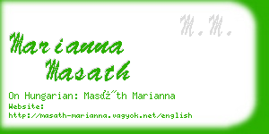 marianna masath business card